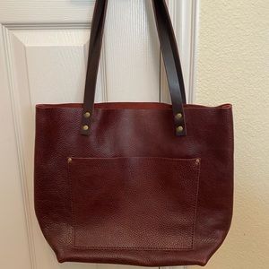 Portland Leather Goods Medium Tote Oxblood